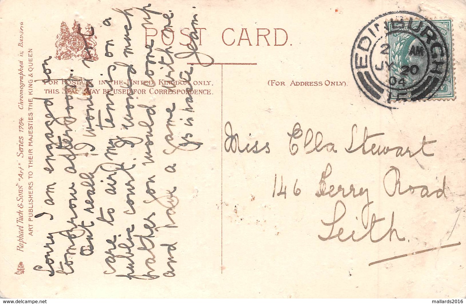 THE FLEET IN THE FAR EAST A 115 YEAR OLD TUCK'S "ART" CARD - POSTED 1904 #98331 - Guerra