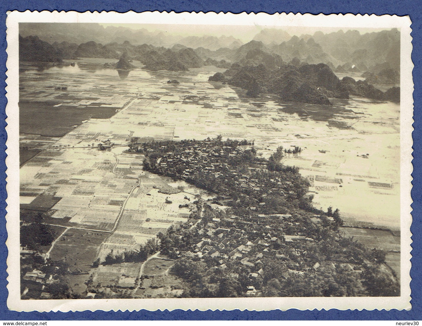 PHOTO TONKIN - DUC KHE - VOEUX DU COLONEL GONNET - OPERATION "PEGASE" DECEMBRE 1948 JANVIER 1949 - TROUPES INDOCHINE - Documents