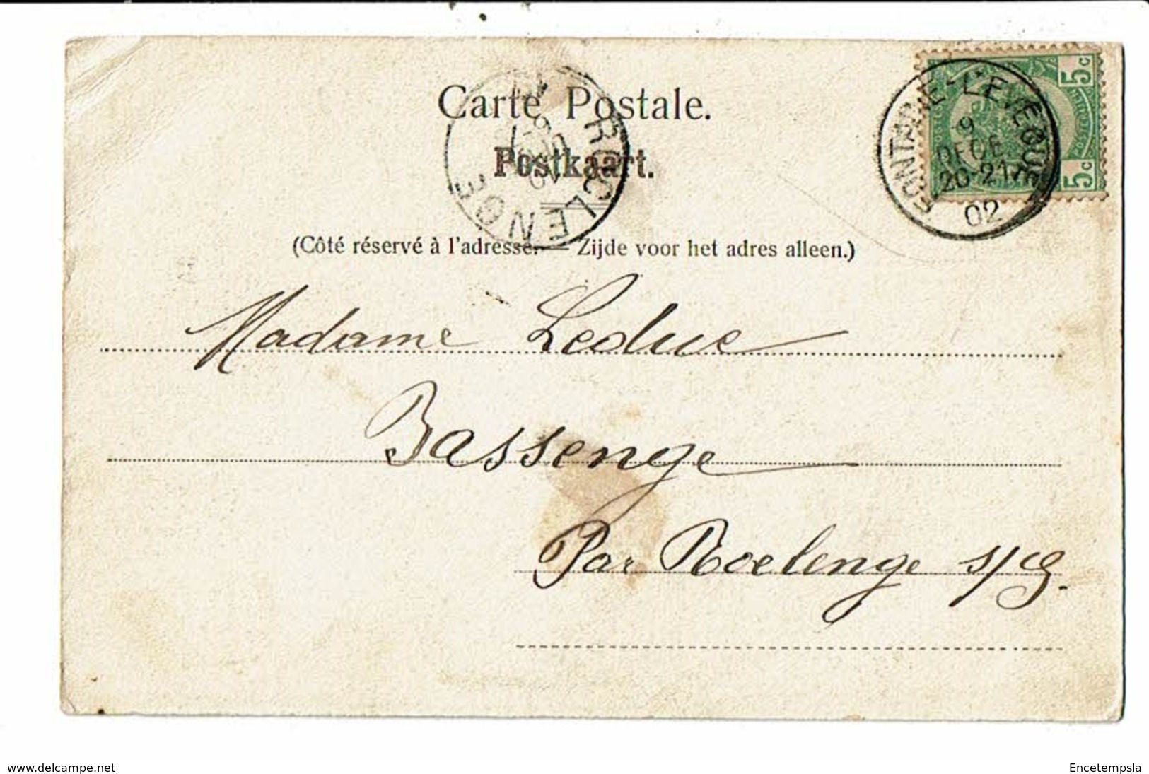 CPA-Carte Postale-Belgique- Thuin Ruine De L'abbaye D'Aulne-Le Réfectoire-1909 VM13337 - Thuin