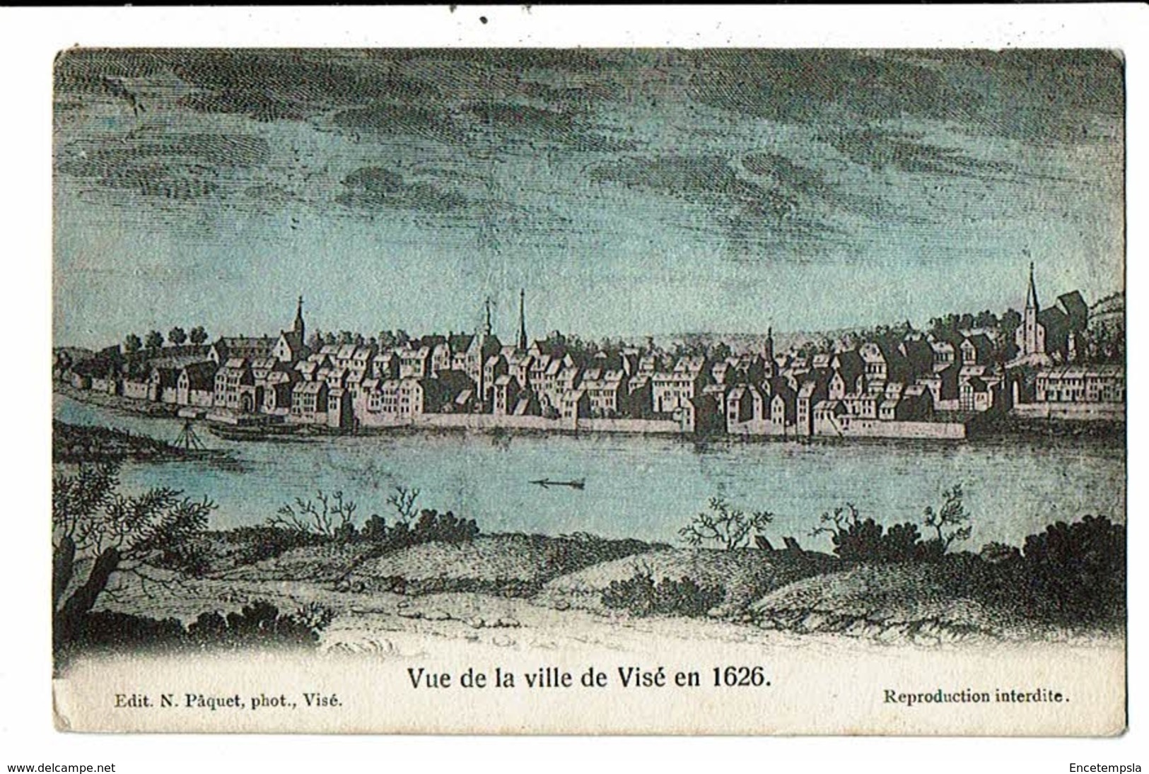 CPA-Carte Postale-Belgique- Vue De La Ville De Visé En 1626 -1907 VM13339 - Visé