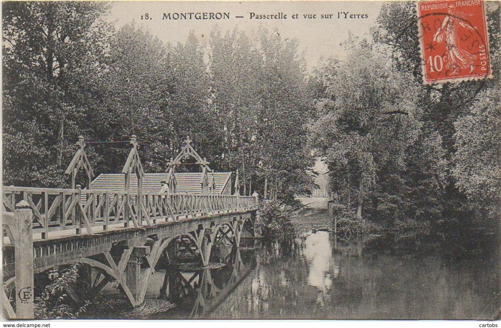 91 MONTGERON  Passerelle Et Vue Sur L'Yerres - Montgeron