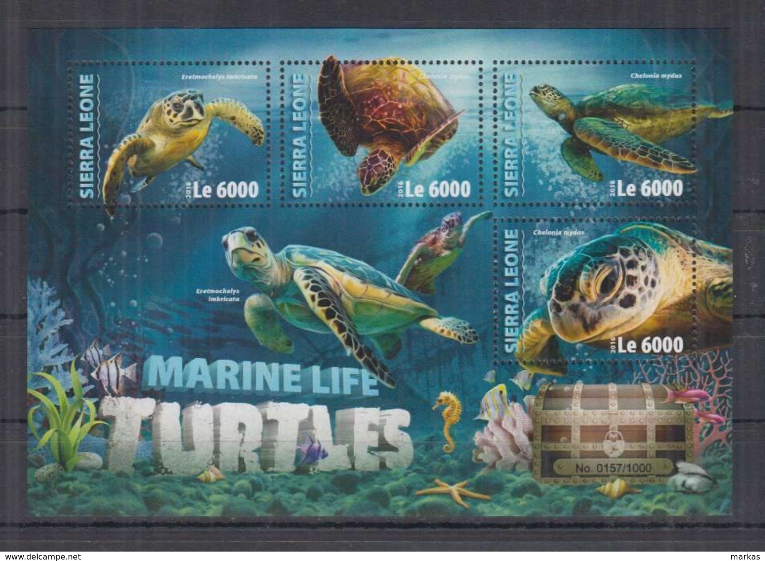 O351. Sierra Leone - MNH - 2016 - Nature - Marine Life - Turtles - Sonstige & Ohne Zuordnung