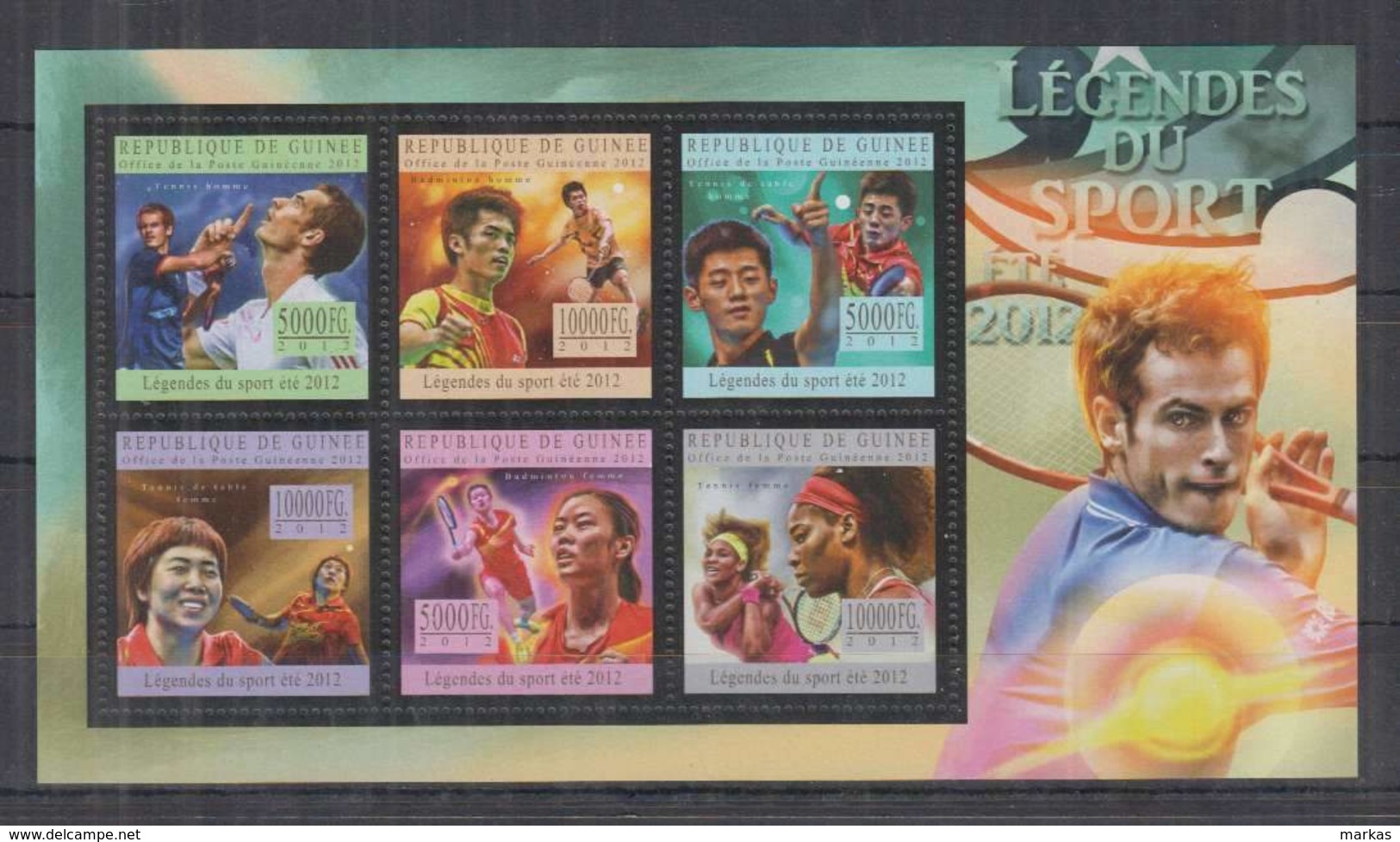 R351. Guinee - MNH - 2011 - Sport - Legends Of Sport - Tennis - Sonstige & Ohne Zuordnung