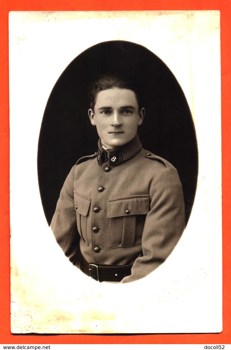 CPA Carte Photo D'un Militaire Du 8° Régiment Chez Le Photographe L Ducas à Strasbourg - Regiments