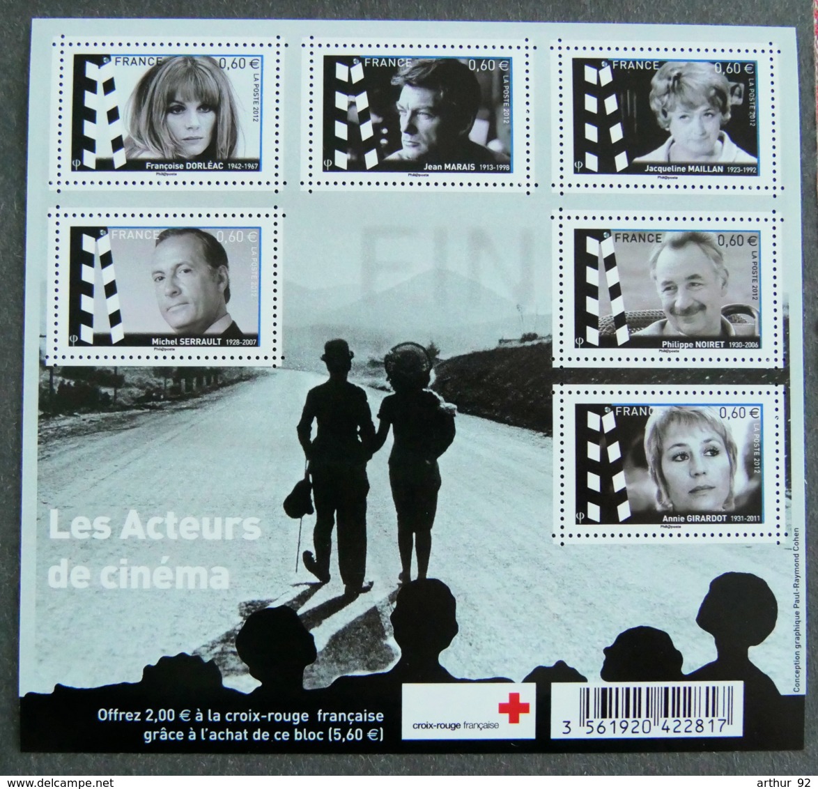 FRANCE - 2012 - YT F 4690 ** - LES ACTEURS DU CINEMA - Unused Stamps