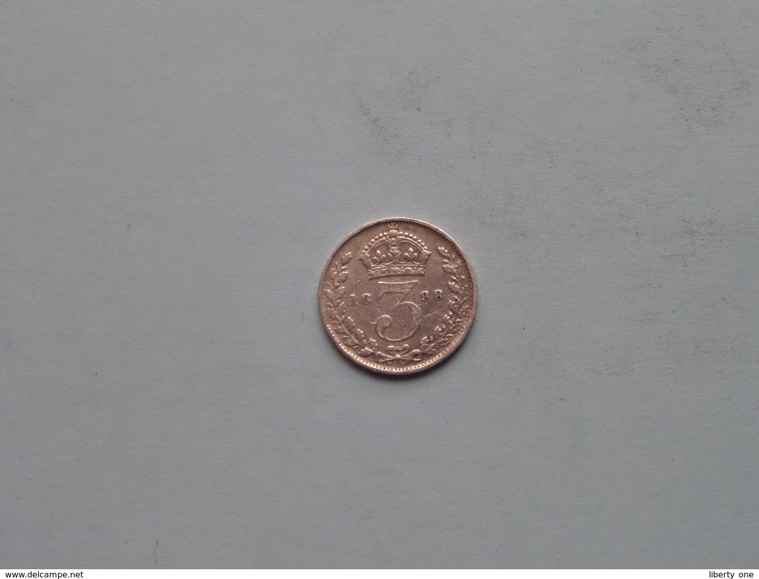 1898 - 3 Pence () Uncleaned ! - F. 3 Pence