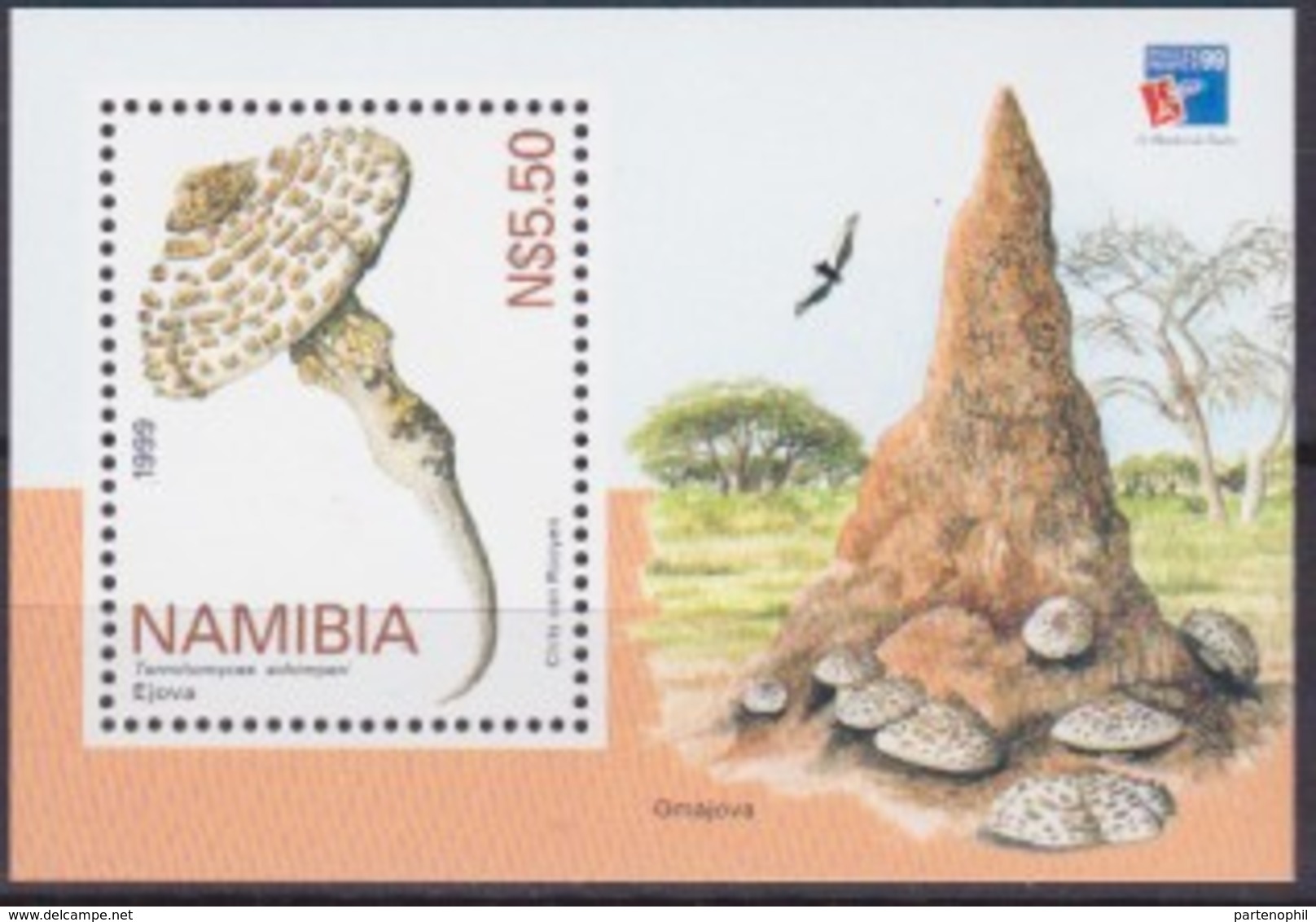 Namibia Funghi Mushrooms Philafrance99 Set Mnh - Funghi