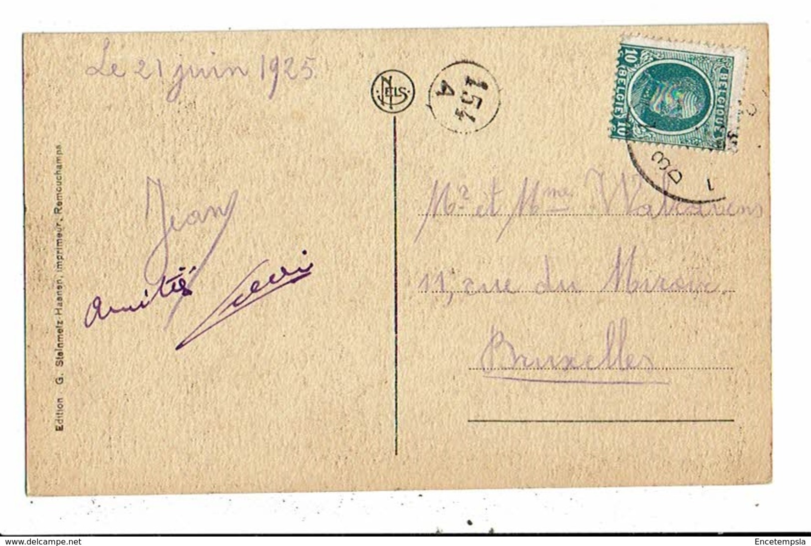 CPA-Carte Postale-Belgique- Remouchamps Le Fond De Quarreux -1925  VM13343 - Aywaille