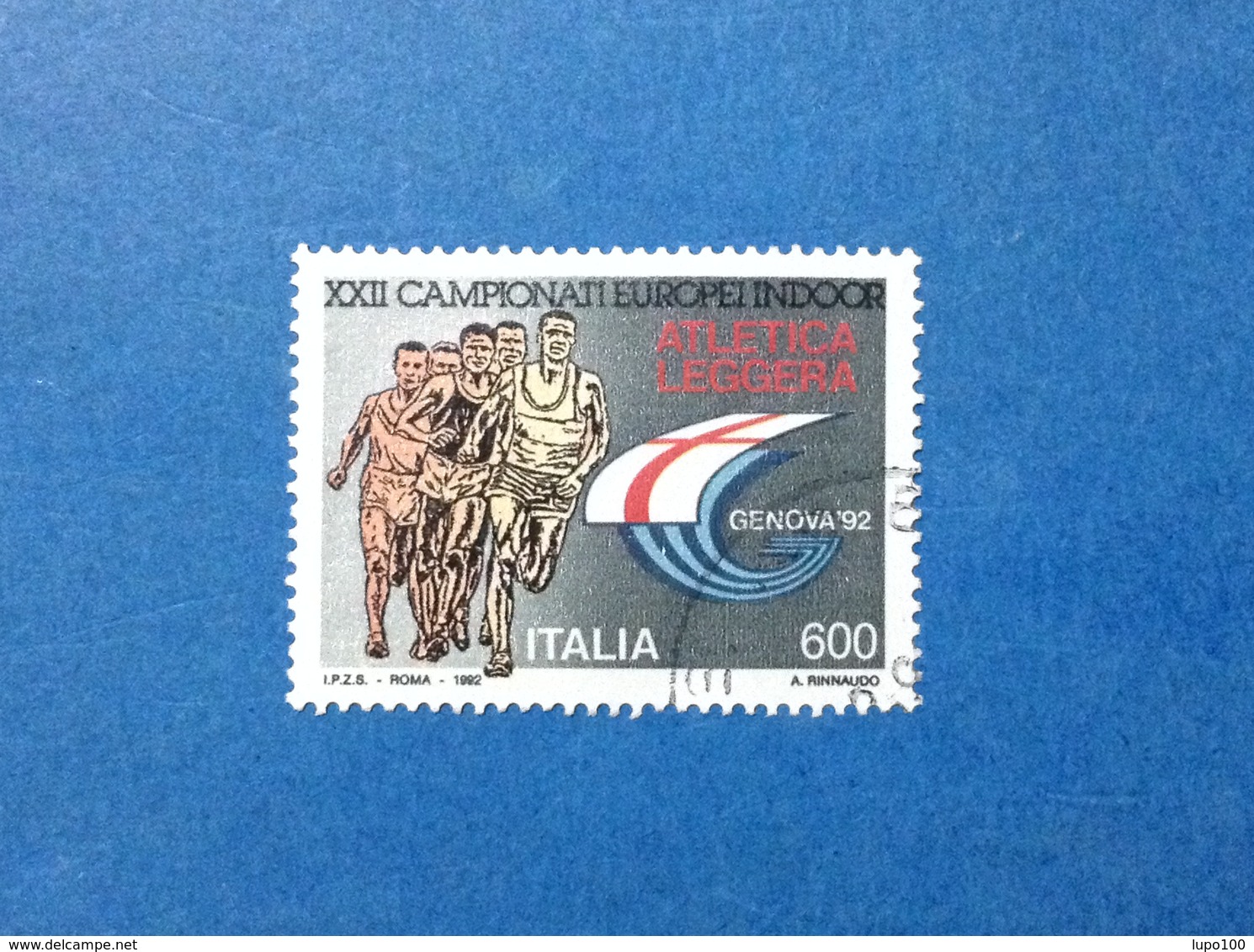 1992 ITALIA SPORT ATLETICA LEGGERA FRANCOBOLLO USATO ITALY STAMP USED - 1991-00: Usati