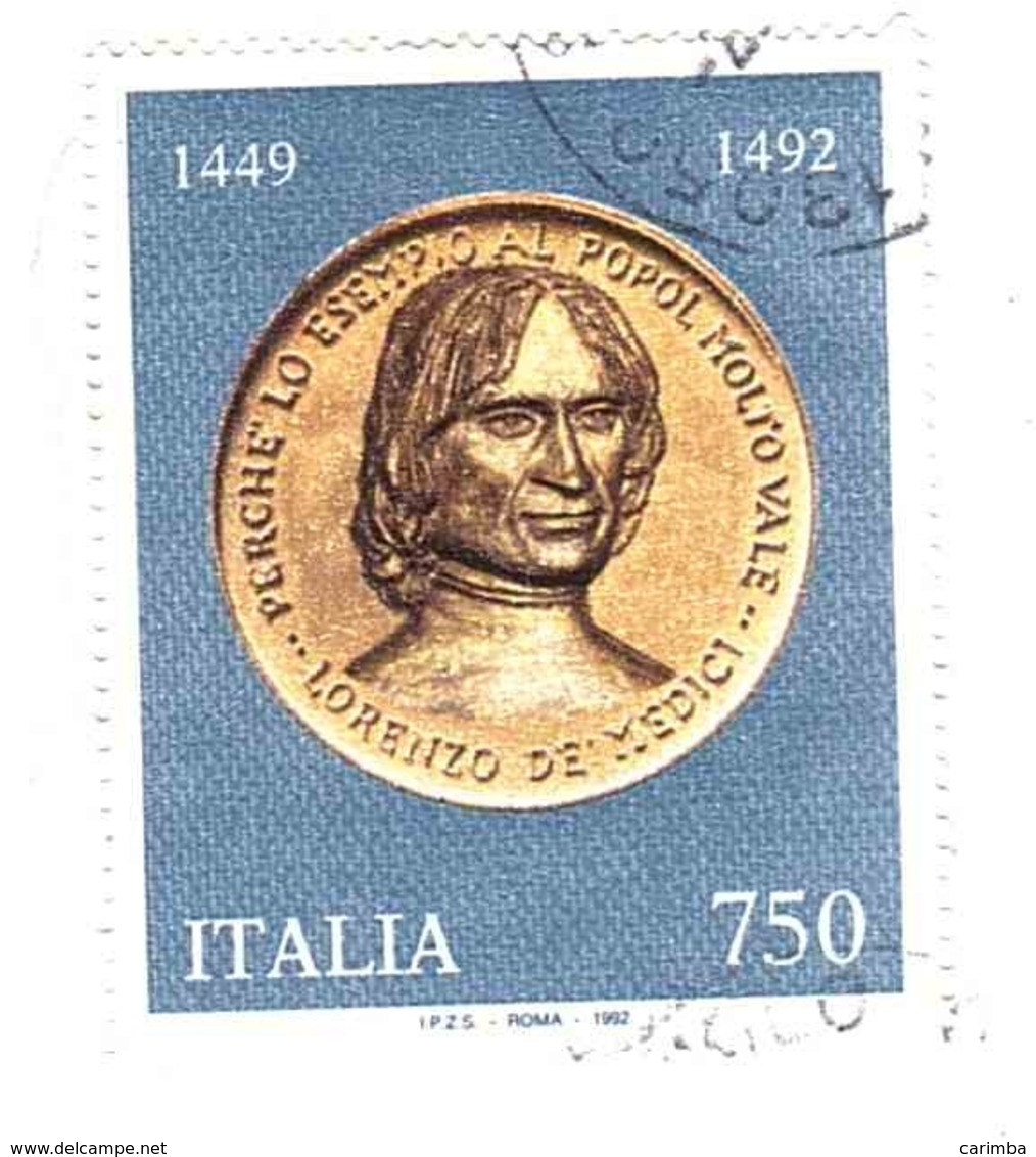 1992 £750 LORENZO DE MEDICI - 1991-00: Gebraucht