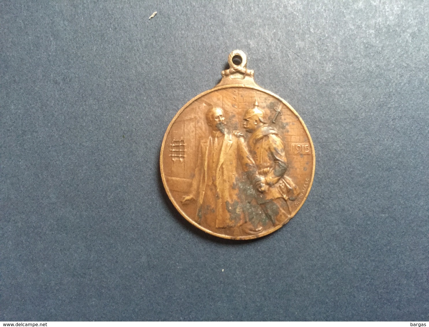 Ancienne Médaille 1915 Devriese - Andere & Zonder Classificatie