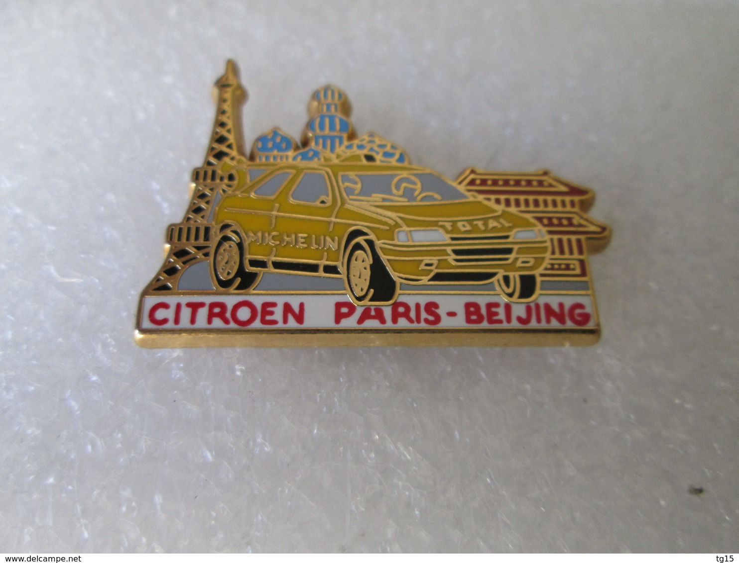 PIN'S     CITROEN  ZX  RALLYE RAID  PARIS  BEIJING   Arthus  Bertrand - Citroën