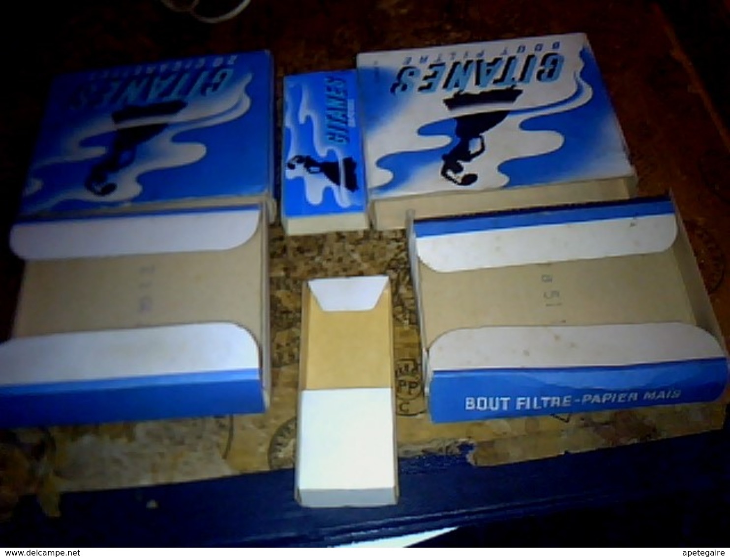 Publicité Cigarette Boites Ancienne En Carton X3 Différentes GITANES Caporal** - Otros & Sin Clasificación