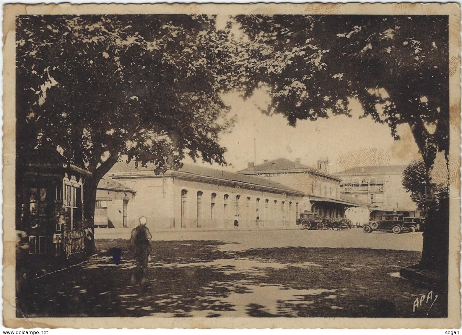 ALES LA GARE  ANNEE 1945 - Alès