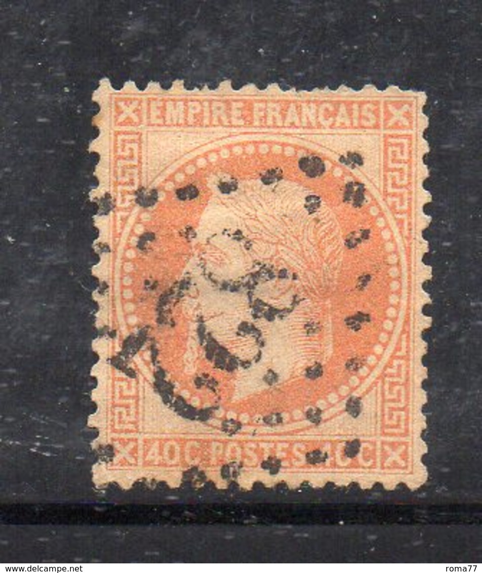 T108 - FRANCIA 1862 , Unificato N. 31  Usato  (M2200). Alloro - 1863-1870 Napoleone III Con Gli Allori