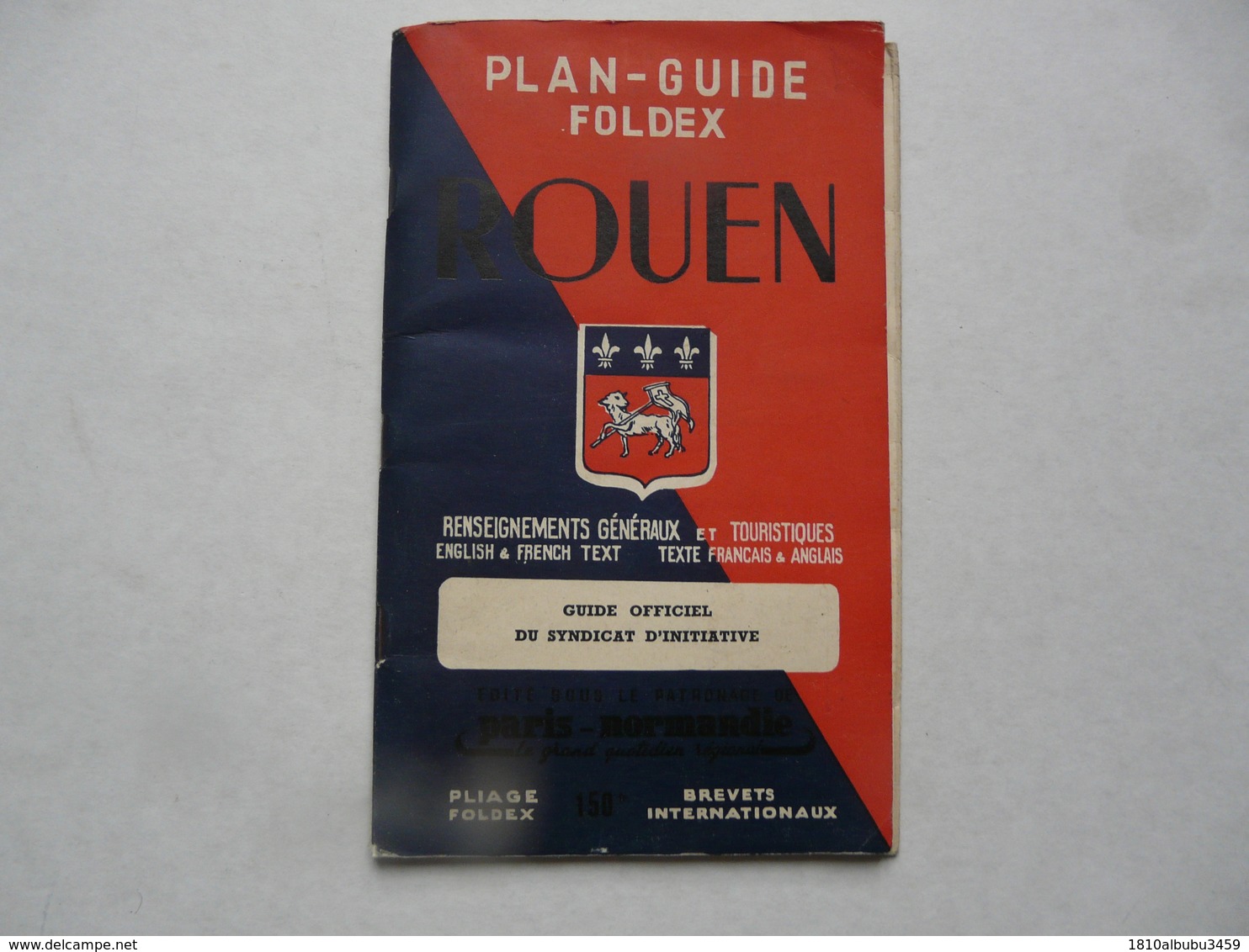 VIEUX PAPIERS - PLAN GUIDE FOLDEX ROUEN - Autres & Non Classés