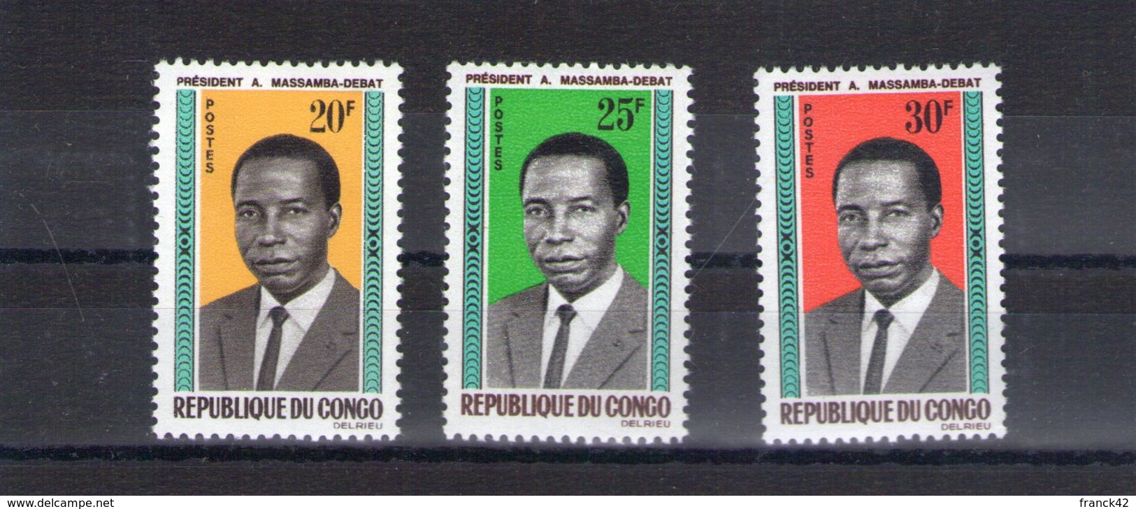 Congo. Président Massamba Debat - Mint/hinged