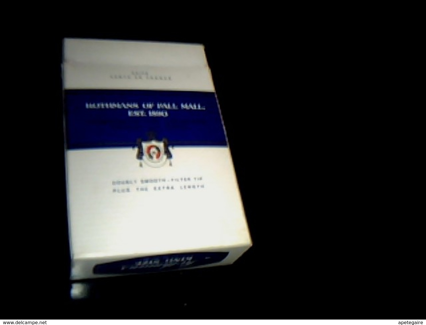 Angleterre Publicité Cigarettes Paquet Vide Ancien  En Carton Marque Rothmans King Size - Autres & Non Classés