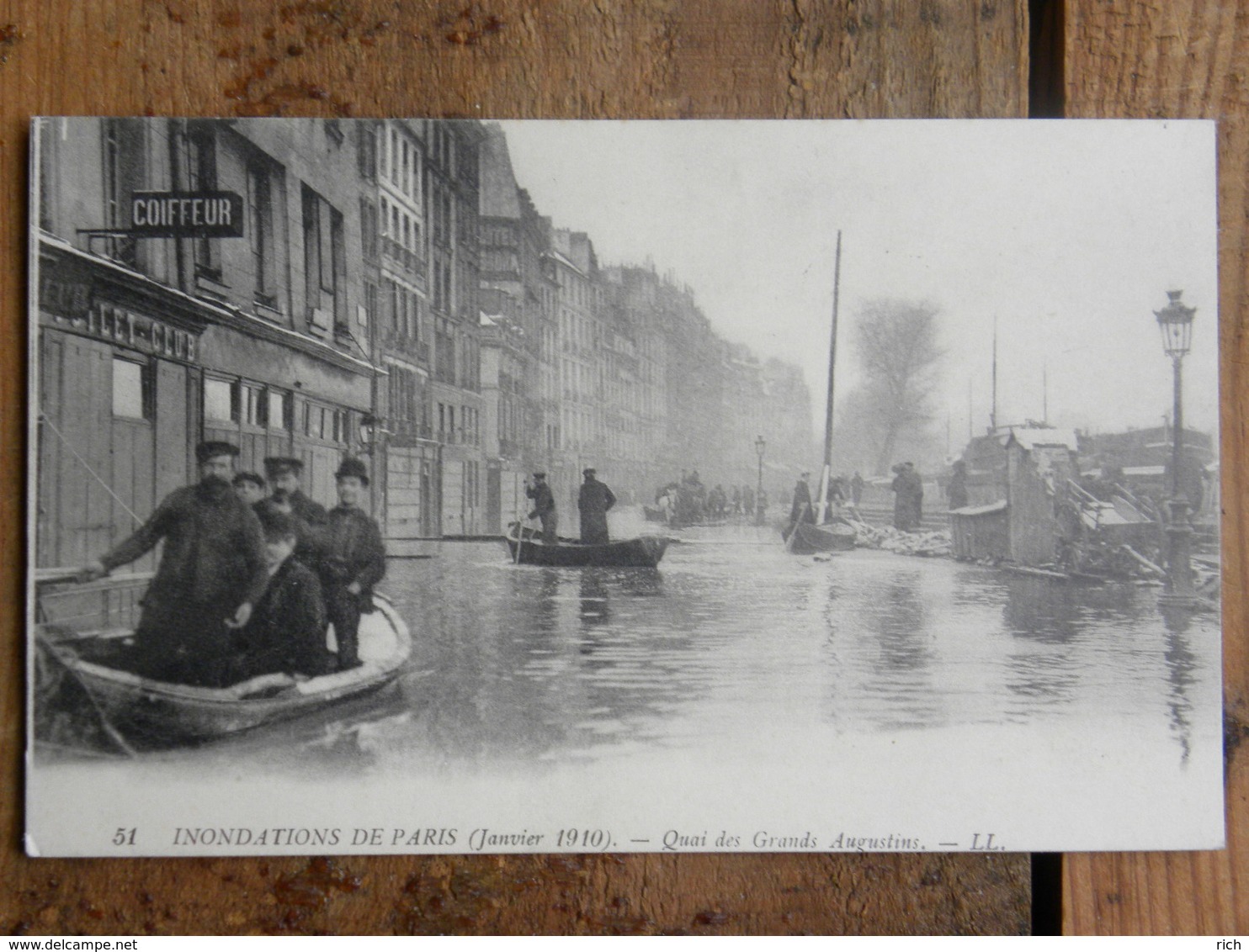 CPA (75) Paris - 75006 - Inondations De Paris - Quai Des Grands Augustins - Inondations De 1910