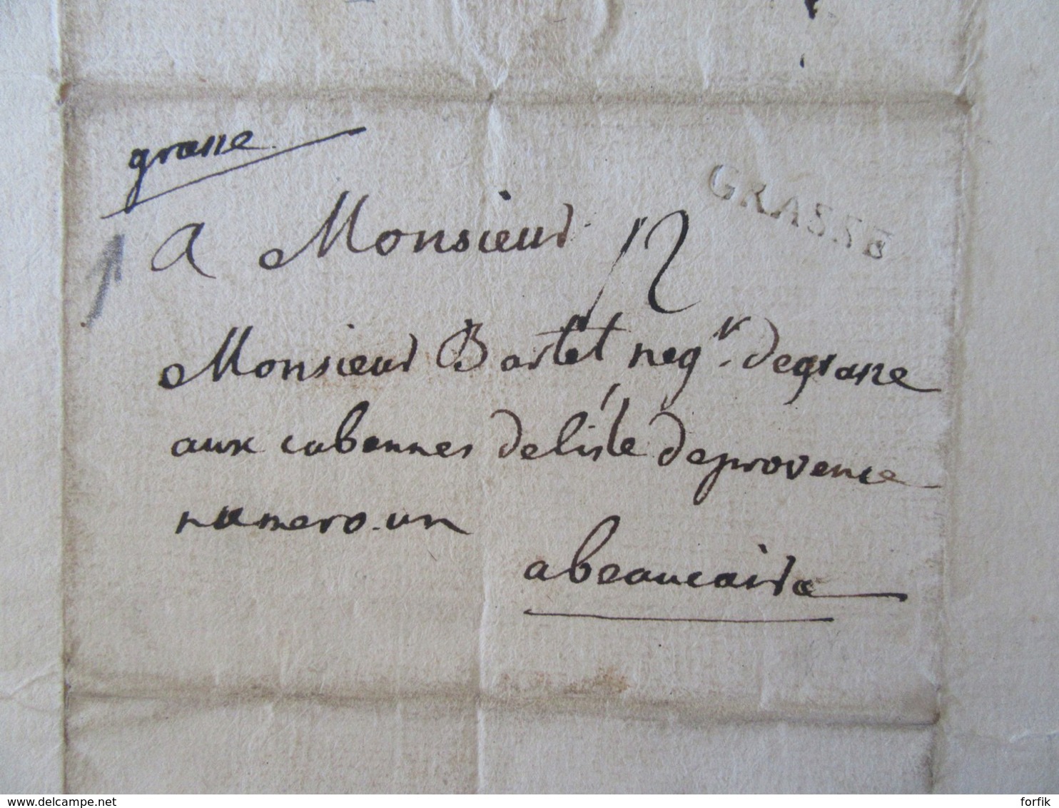 Lettre Datée Du 23 Juillet 1760 - Grasse Vers Beaucaire - Marque Linéaire GRASSE - 1701-1800: Précurseurs XVIII