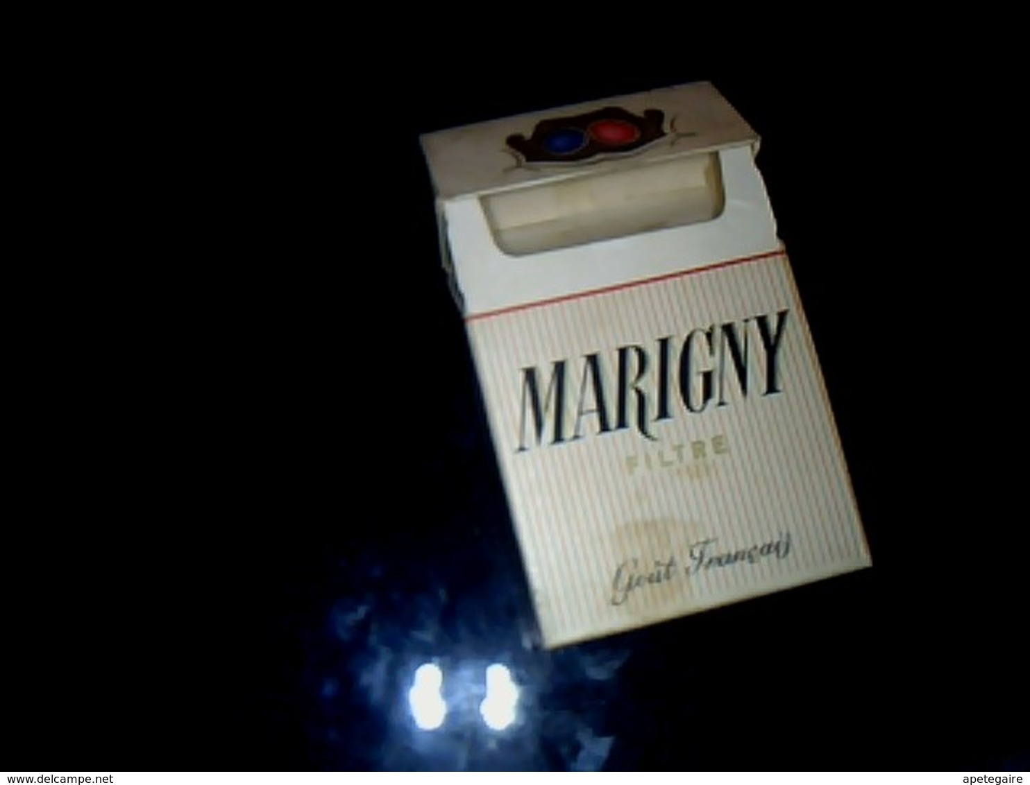 Publicité Cigarettes PAQUET Vide Ancien En Carton Marque Marigny SEITA Régie Française Vendu N L' état (taché) - Autres & Non Classés