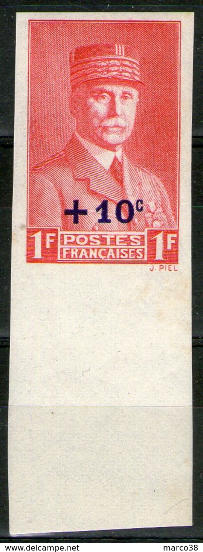 N°494a ** Non Dentelé BdF      - Cote 40€ - - Non Classés