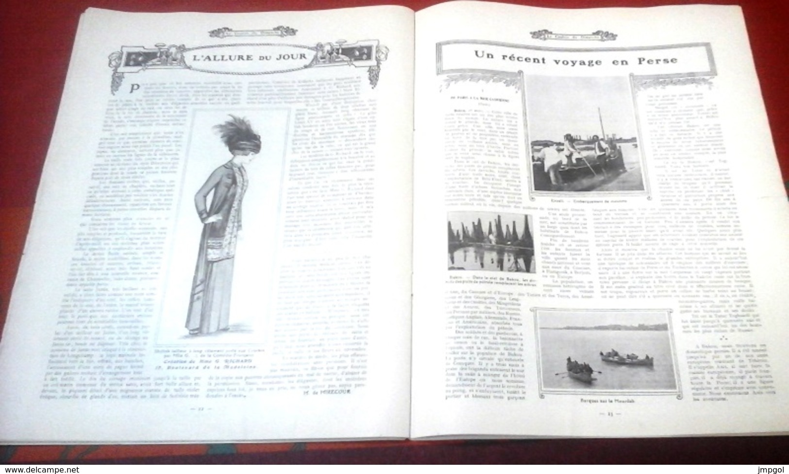 Le Gaulois du Dimanche n°124 Octobre 1910   Jardin du Carrousel Castelfidardo, voyage en Perse Téhéran Enzeli Kaavin