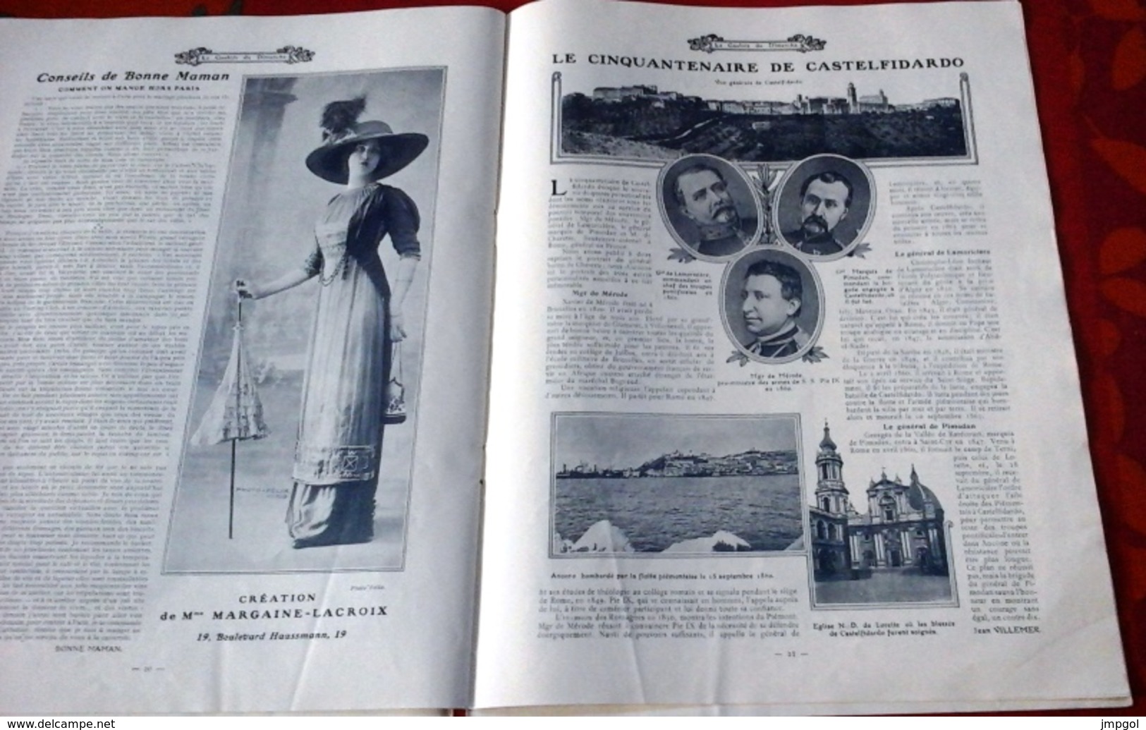 Le Gaulois du Dimanche n°124 Octobre 1910   Jardin du Carrousel Castelfidardo, voyage en Perse Téhéran Enzeli Kaavin