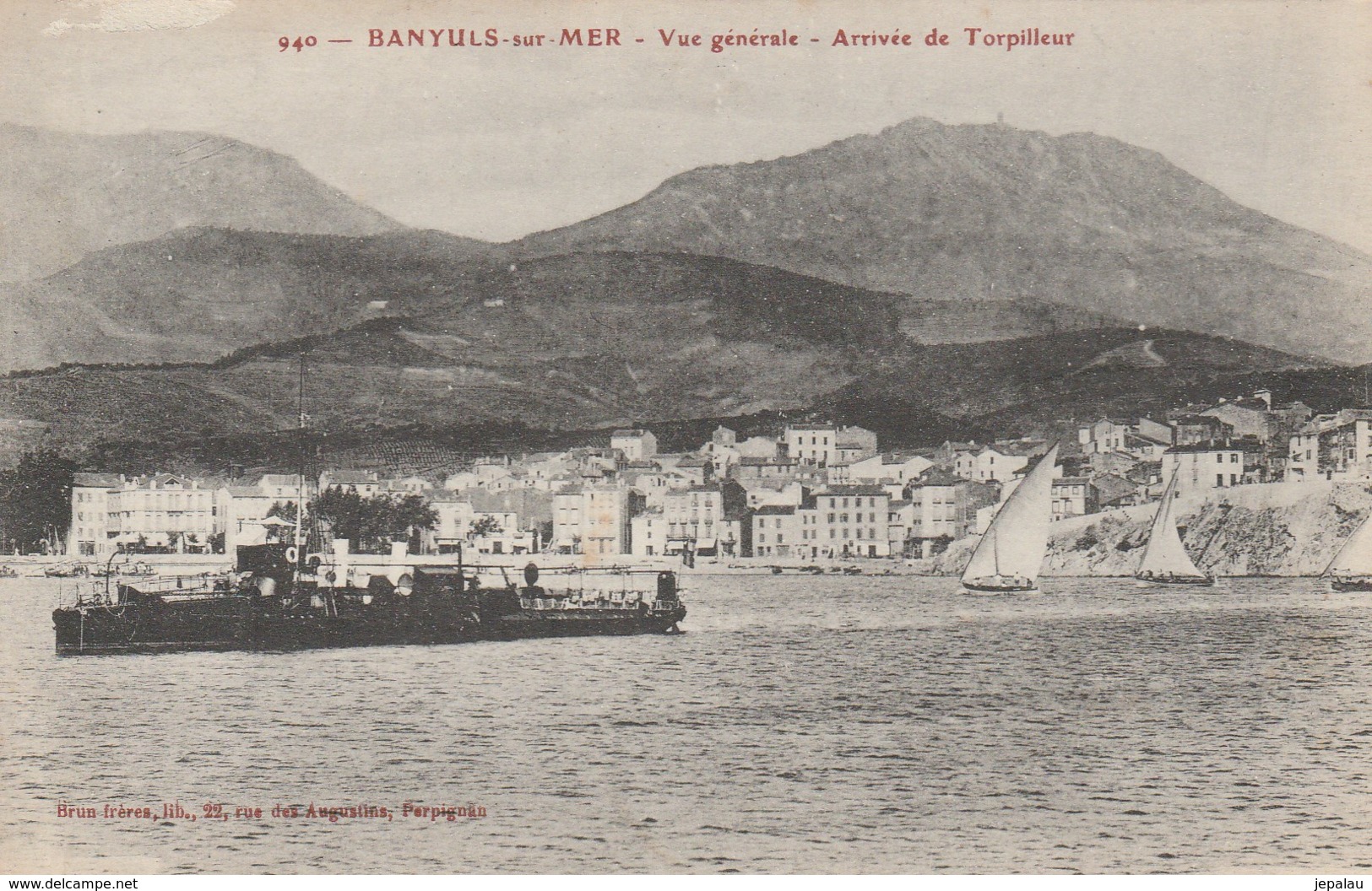 Banyuls-sur-Mer - Vue Générale Arrivée De Torpilleur - Banyuls Sur Mer