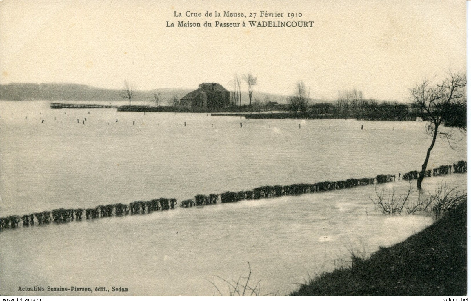 WADELINCOURT. Crue 1910; La Maison Du Passeur - Sonstige & Ohne Zuordnung