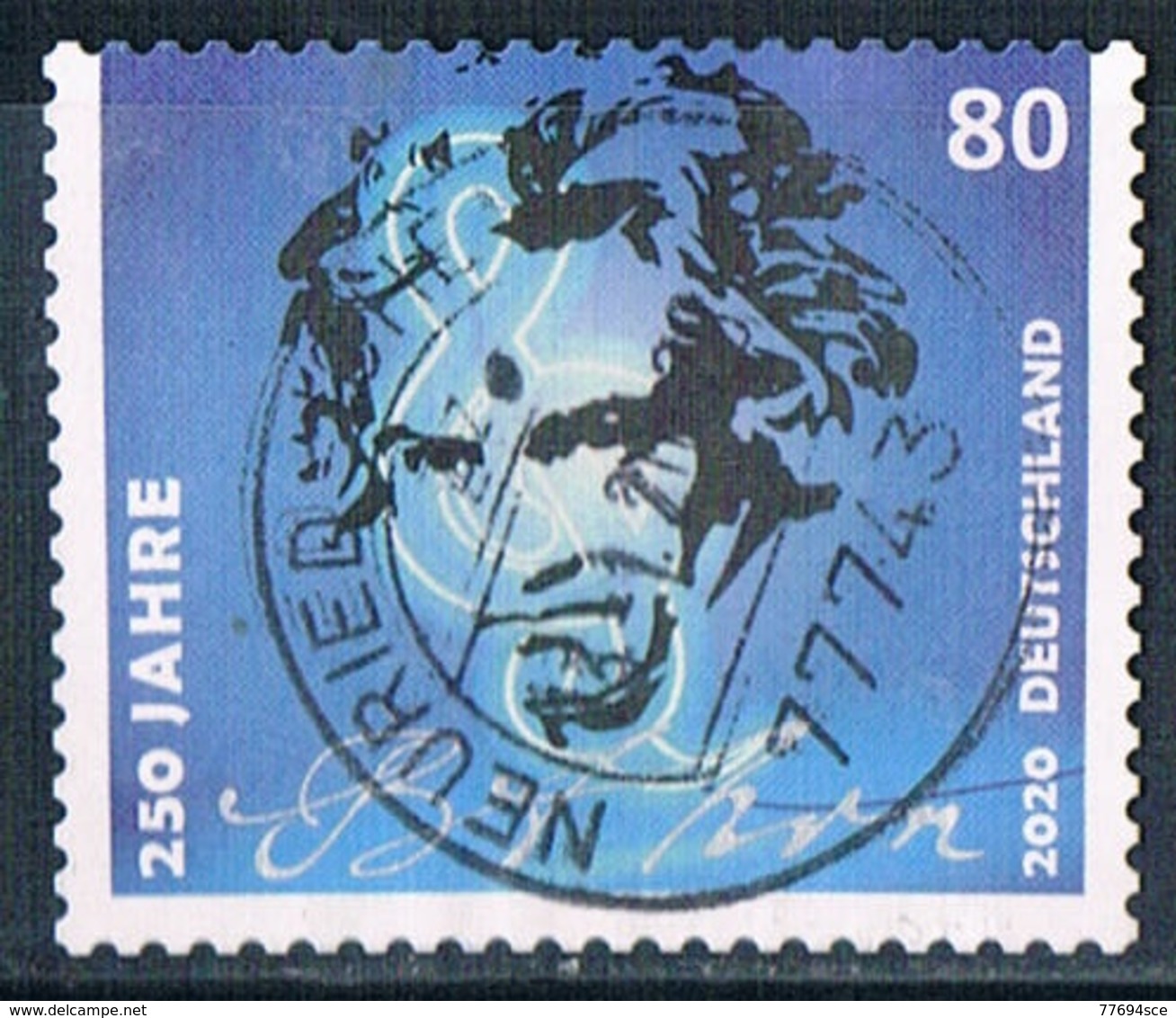 2020  250. Geburtstag  Ludwig Van Beethoven  (selbstklebend) - Gebraucht