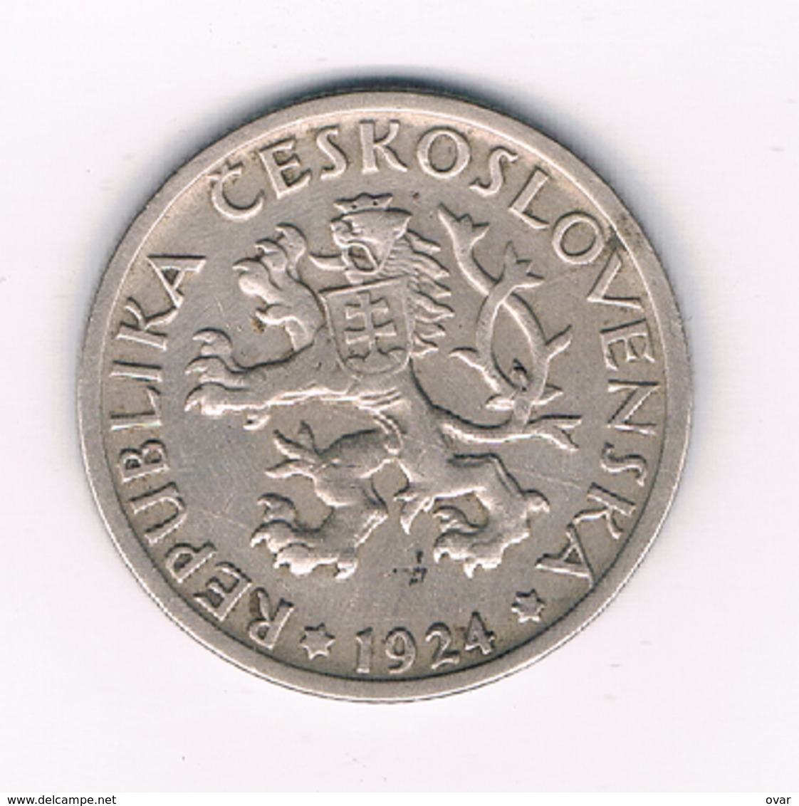 1 KORUN 1924  TSJECHOSLOWAKIJE /1480/ - Czechoslovakia