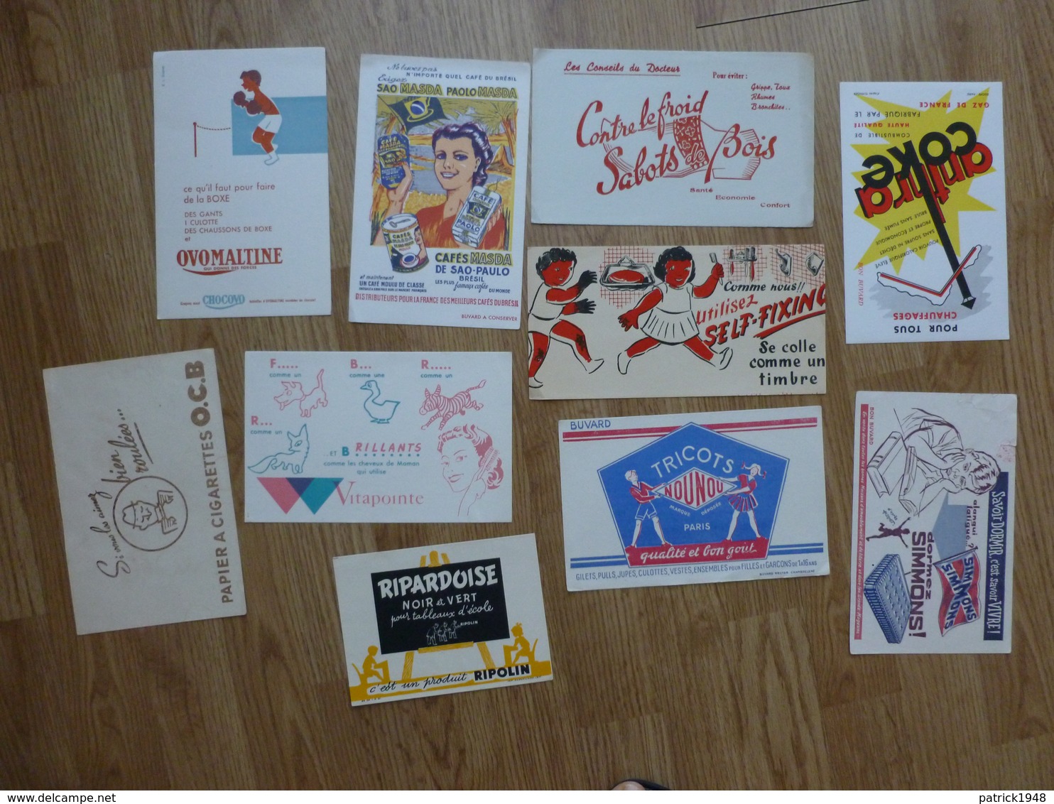 LOT DE 10 BUVARDS PUBLICITAIRES (A3) - Collections, Lots & Series