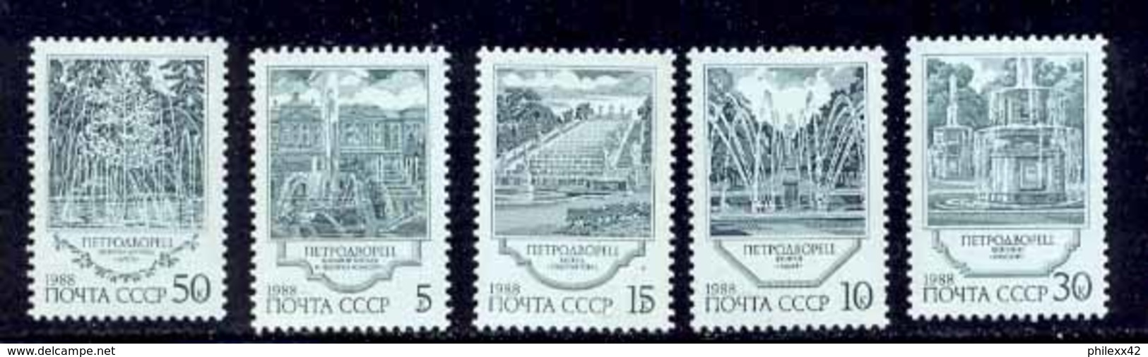 Russie (Russia Urss USSR) - 209 - N° 5590 / 5594 Fontaines De Petrodvoretz - Unused Stamps