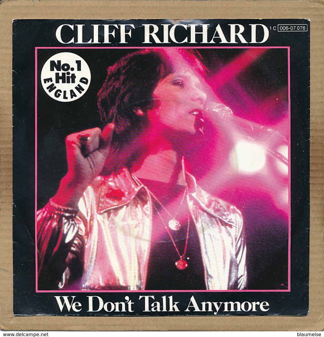 7" Single, Cliff Richard - We Don't Talk Anymore - Disco, Pop