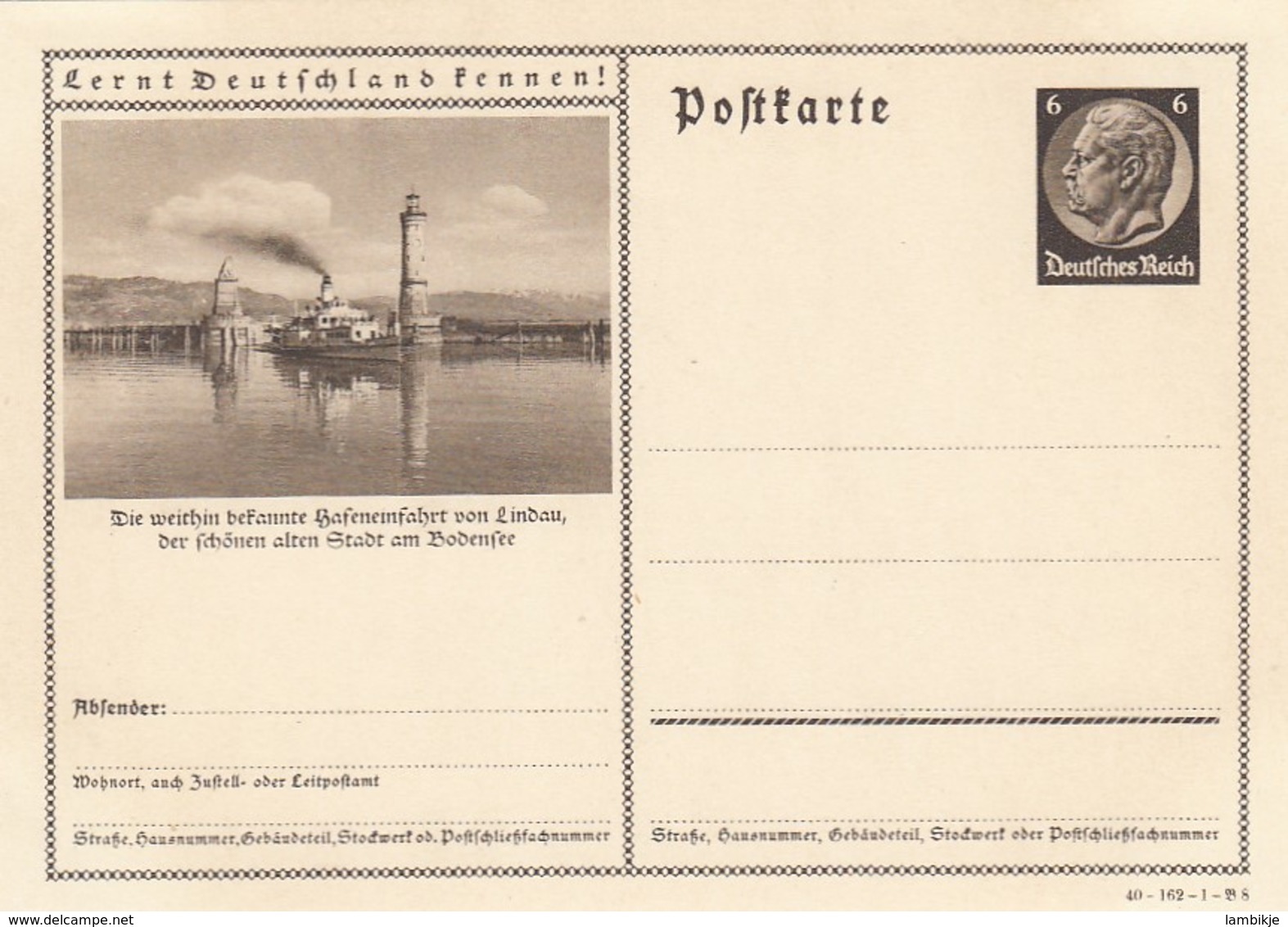 Deutsches Reich Postkarte P236 1934 - Ungebraucht