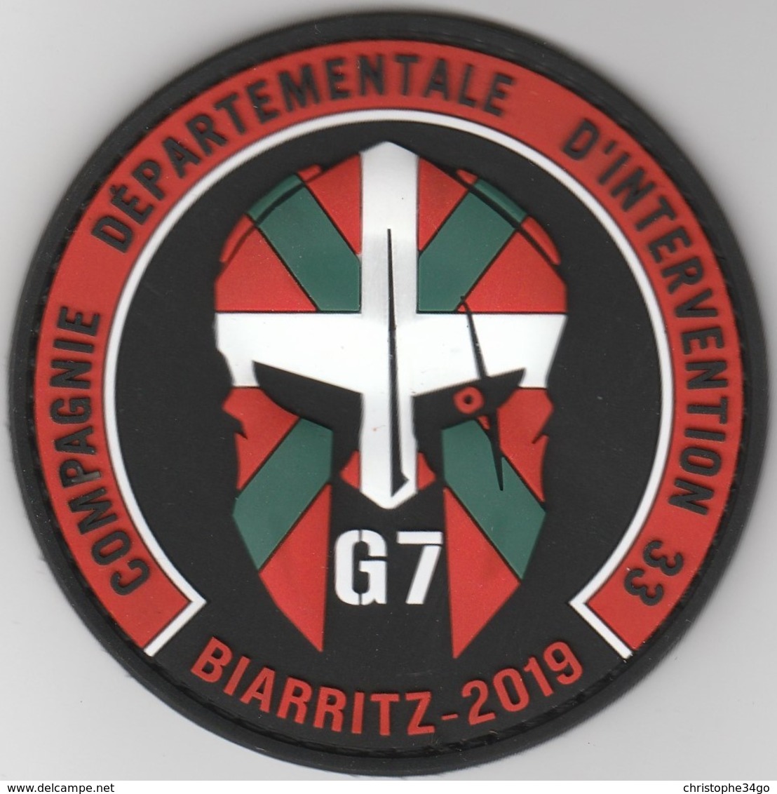 Écusson Police CDI 33 - G7 Biarritz 2019 - Politie & Rijkswacht