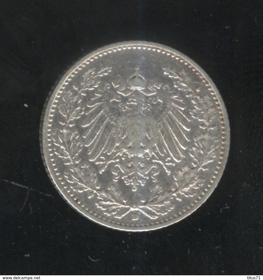 1/2 Mark Allemagne / Germany 1905 D - 1/2 Mark