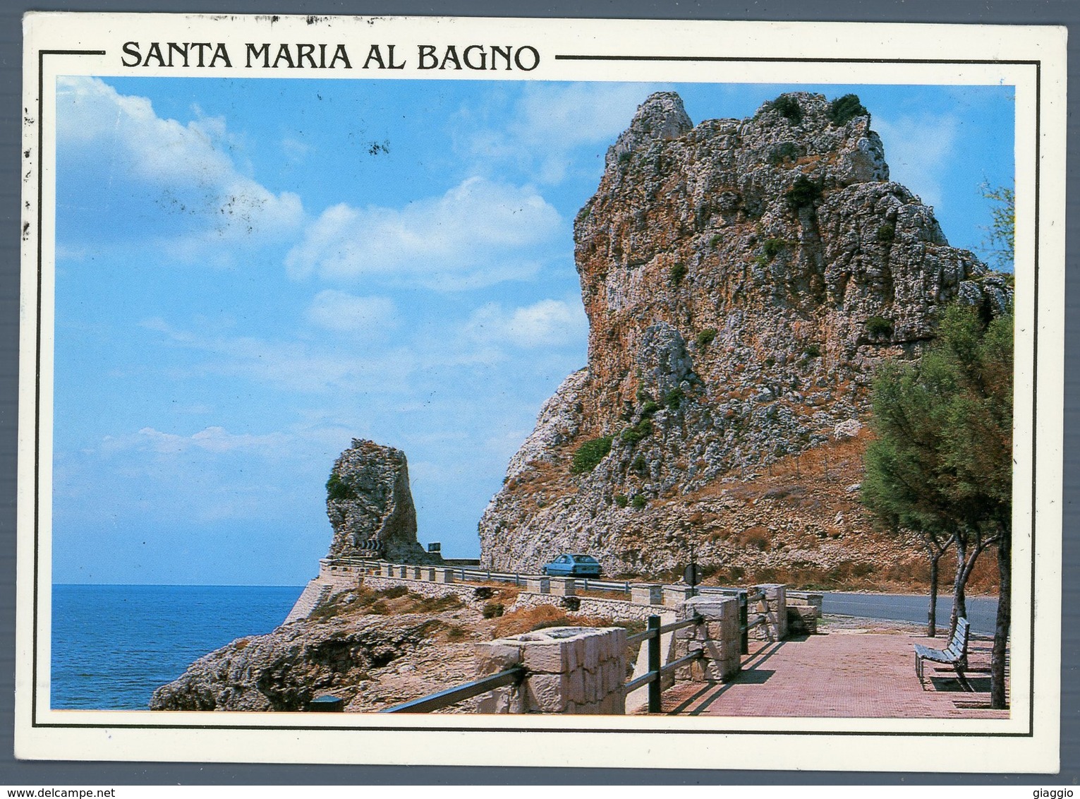 °°° Cartolina - S. Maria Al Bagno La Montagna Spaccata Viaggiata °°° - Lecce