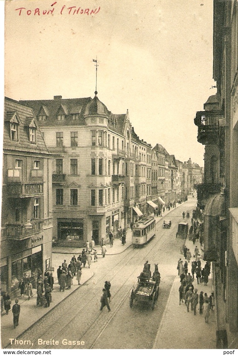 Polen : Thorn --- Breite Gasse ( Tram ) - Pologne