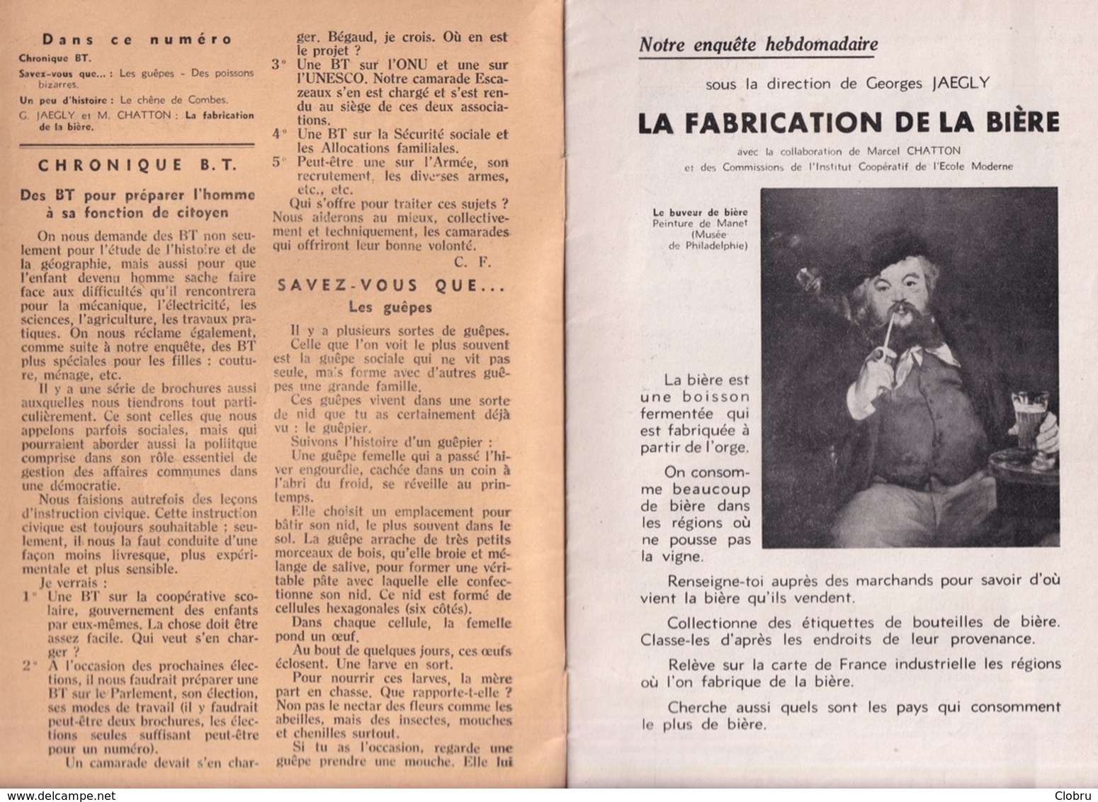 Bibliothèque De Travail, N° 332, Fabrication De La Bière 1955 - 6-12 Anni