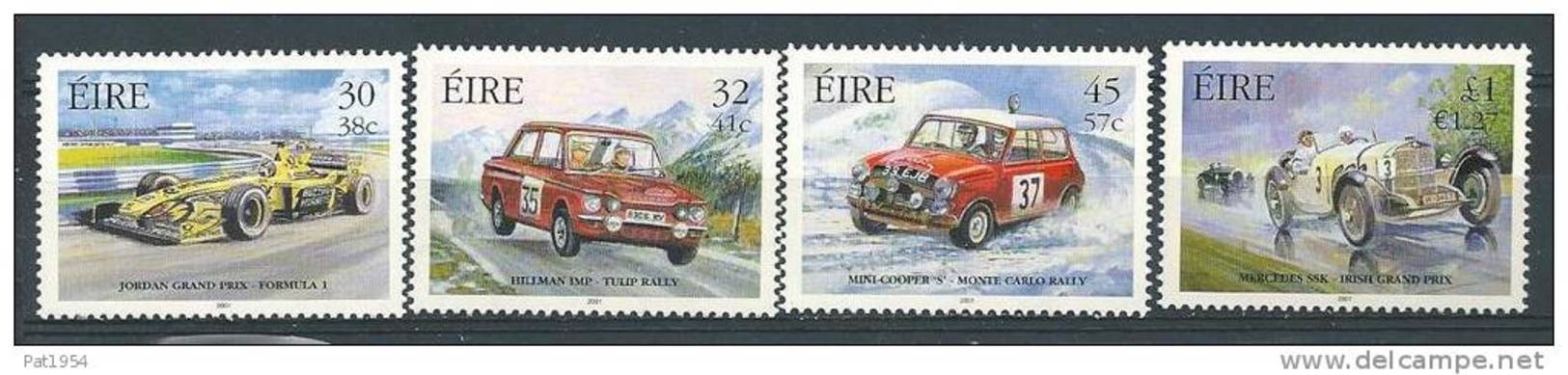 Irlande 2001 N°1331/1334 Neufs **  Sport Automobile, Voitures De Course - Unused Stamps