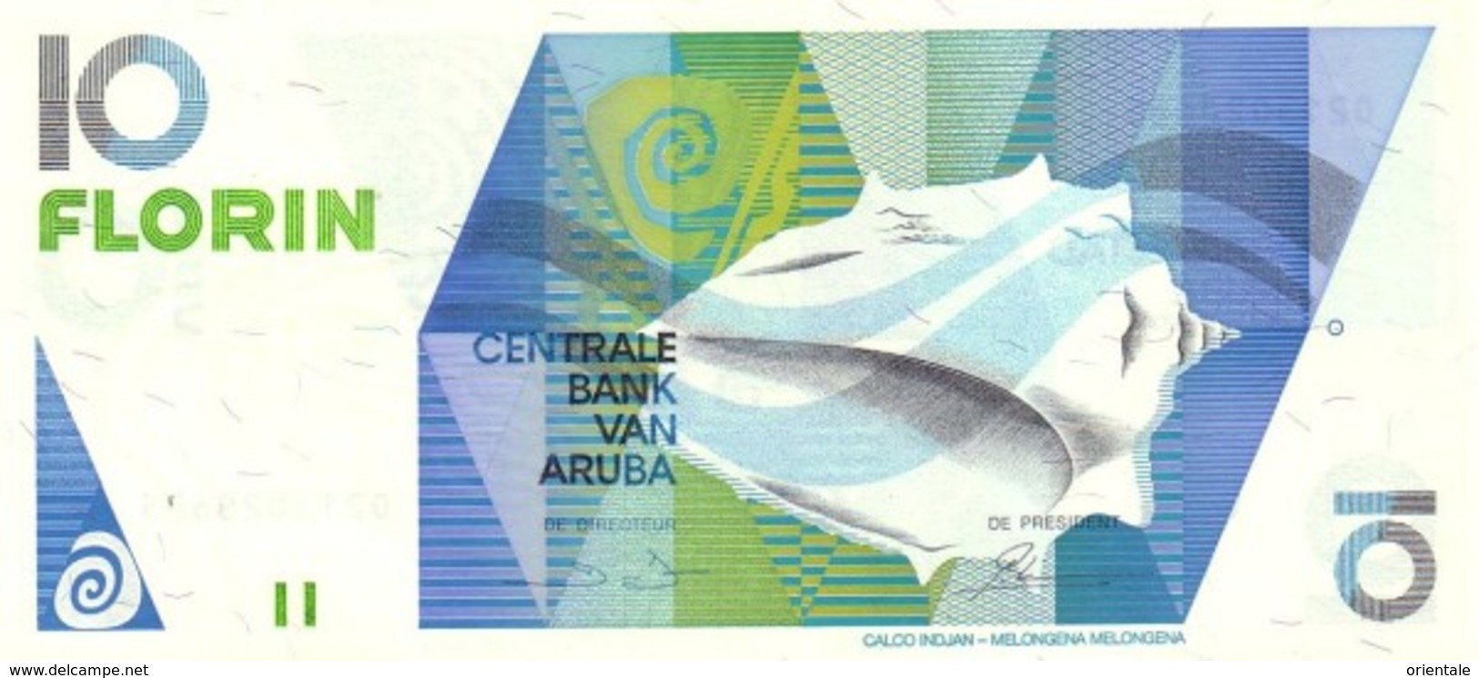 ARUBA  P. 7 10 F 1990 UNC - Aruba (1986-...)