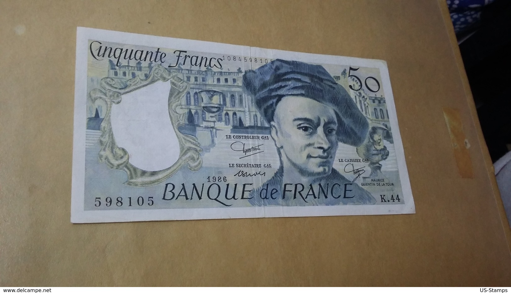 France - Billet 50 Francs Quentin De La Tour - 50 F 1976-1992 ''Quentin De La Tour''