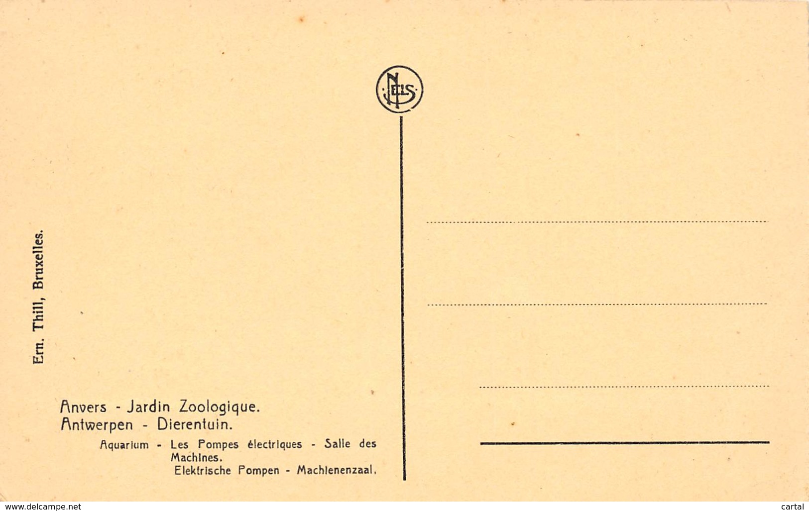 ANVERS - Jardin Zoologique - ANTWERPEN - Dierentuin - Aquarium - Les Pompes électriques - Elektriche Pompen - Antwerpen