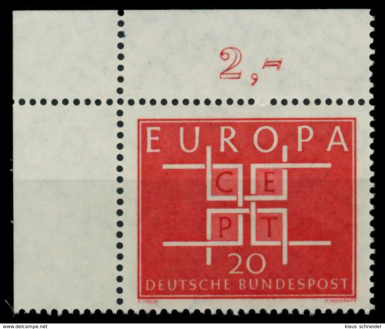 BRD 1963 Nr 407 Postfrisch ECKE-OLI X8C6BFE - Ungebraucht