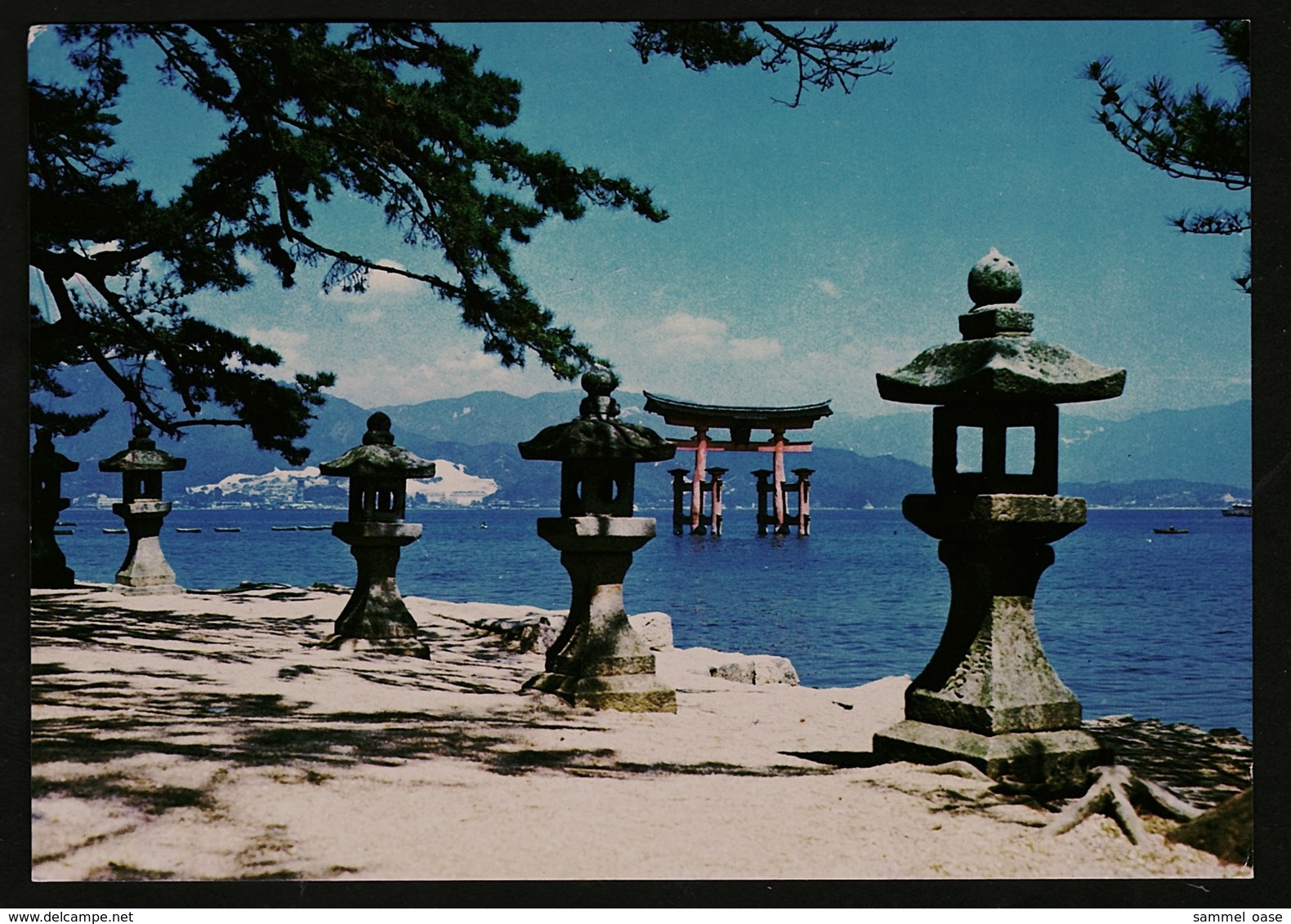 Miyajima / Hiroshima  -  The Red Torii Gate Of Itsukushima Shine  -  Ansichtskarte Ca. 1973    (11870) - Hiroshima