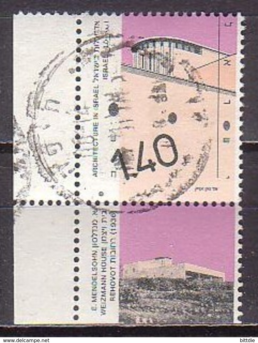 Israel  1187 II , ER , O  (U 1988) - Usati (con Tab)