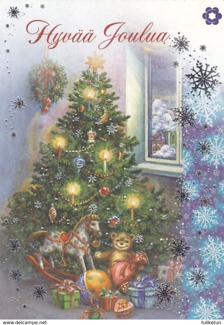 Postal Stationery - Bird - Bullfinch - Christmas Tree - Cancer Foundation - Suomi Finland - Postage Pa - Interi Postali