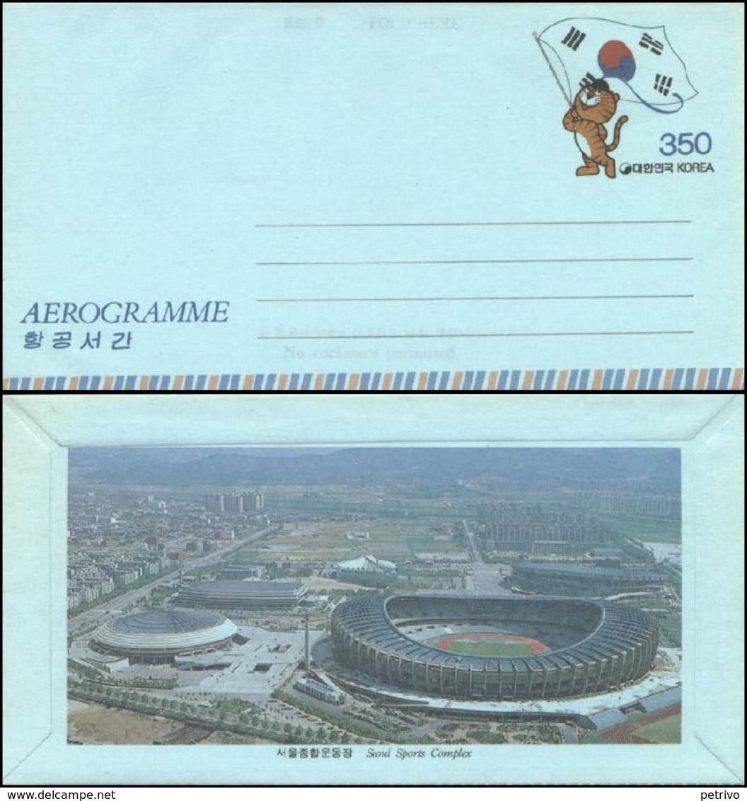 Korea - 1986 E - Olympic Games 1988 - Aerogram - Estate 1988: Seul